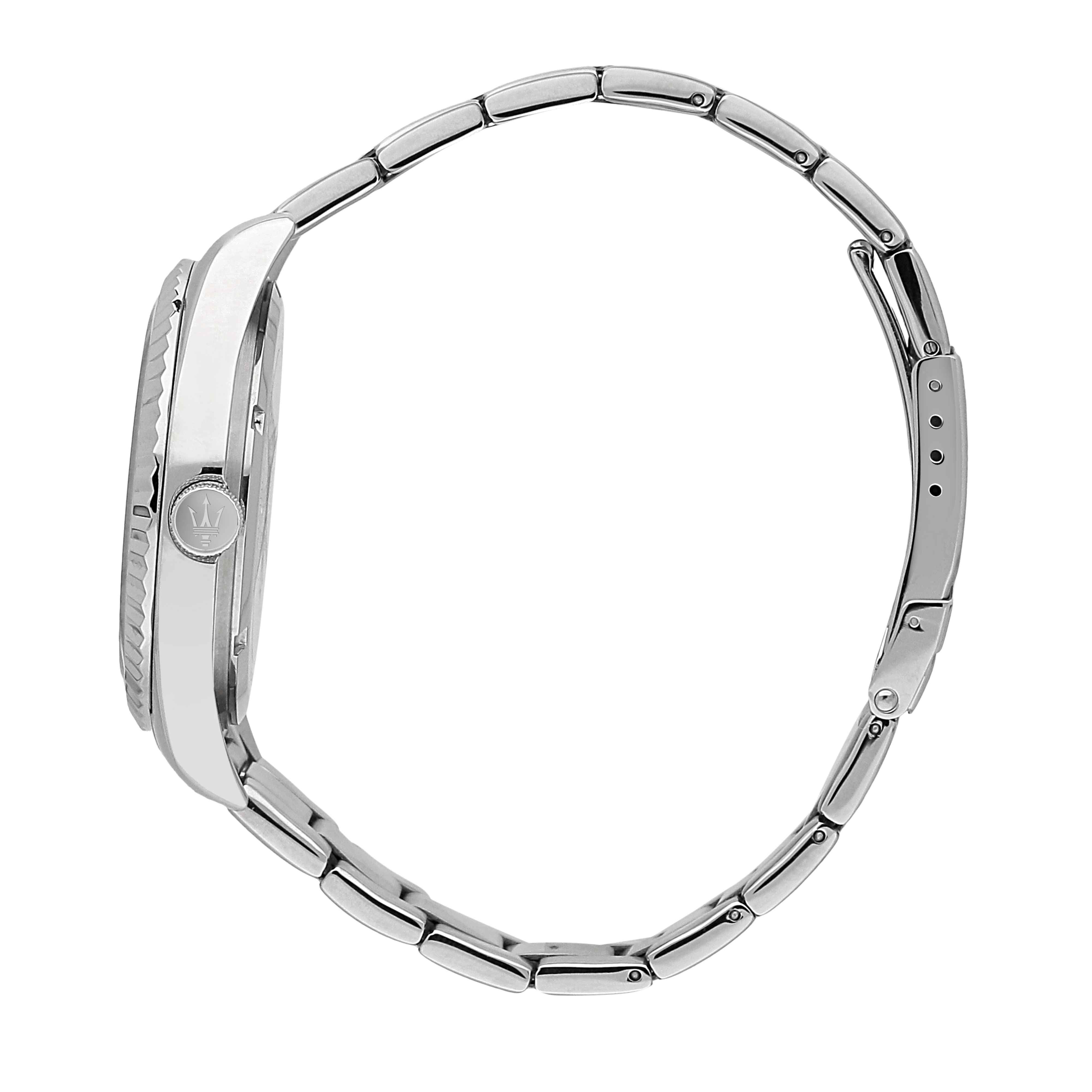 Orologio Uomo Maserati Competizione Acciaio Data Argentè R8853100045